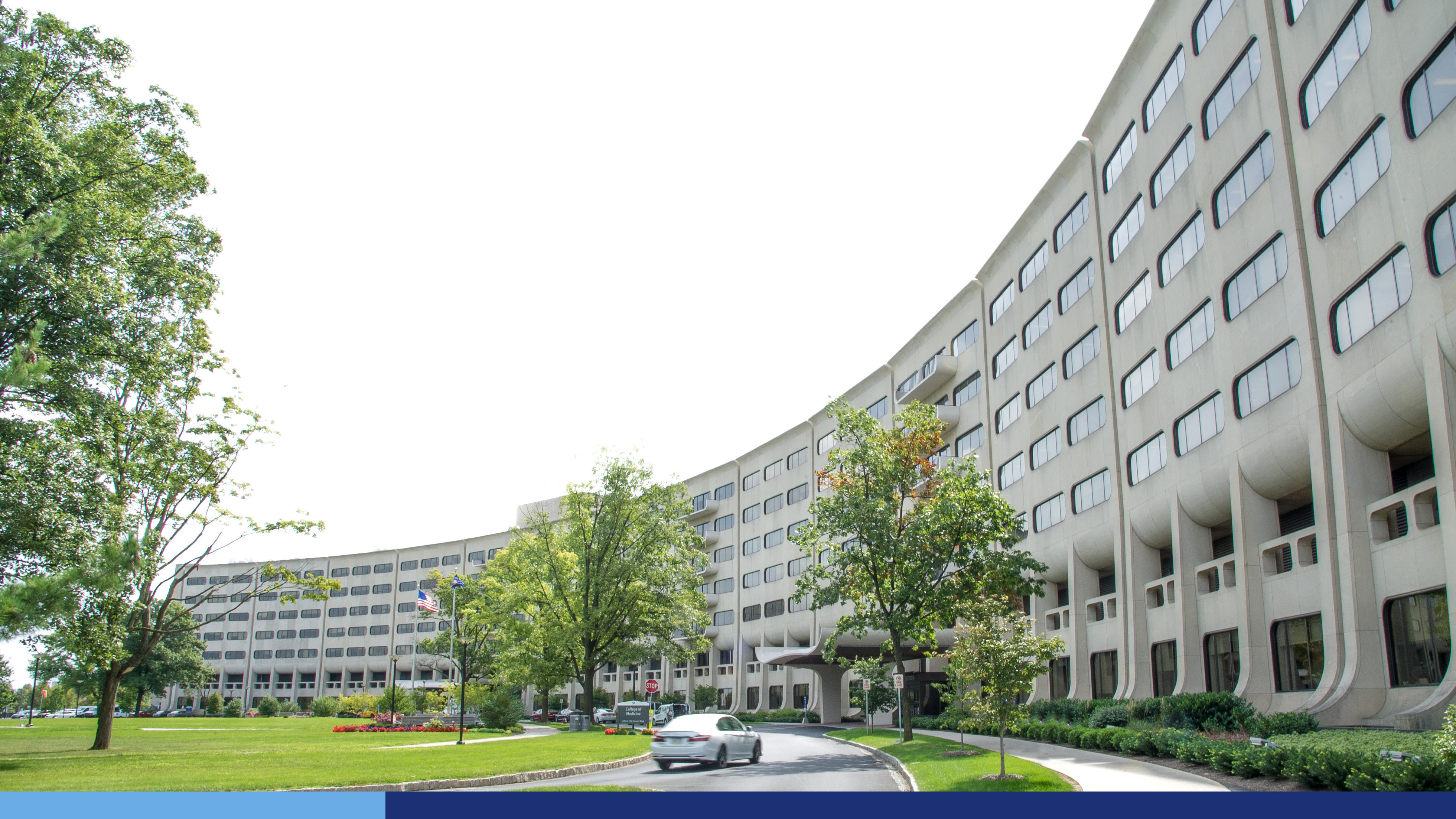 Penn State College of Medicine crescent building exterior